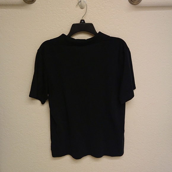 🏴‍☠️ CROFT & BARROW 🏴‍☠️ Medium Black Polo - Picture 2 of 2